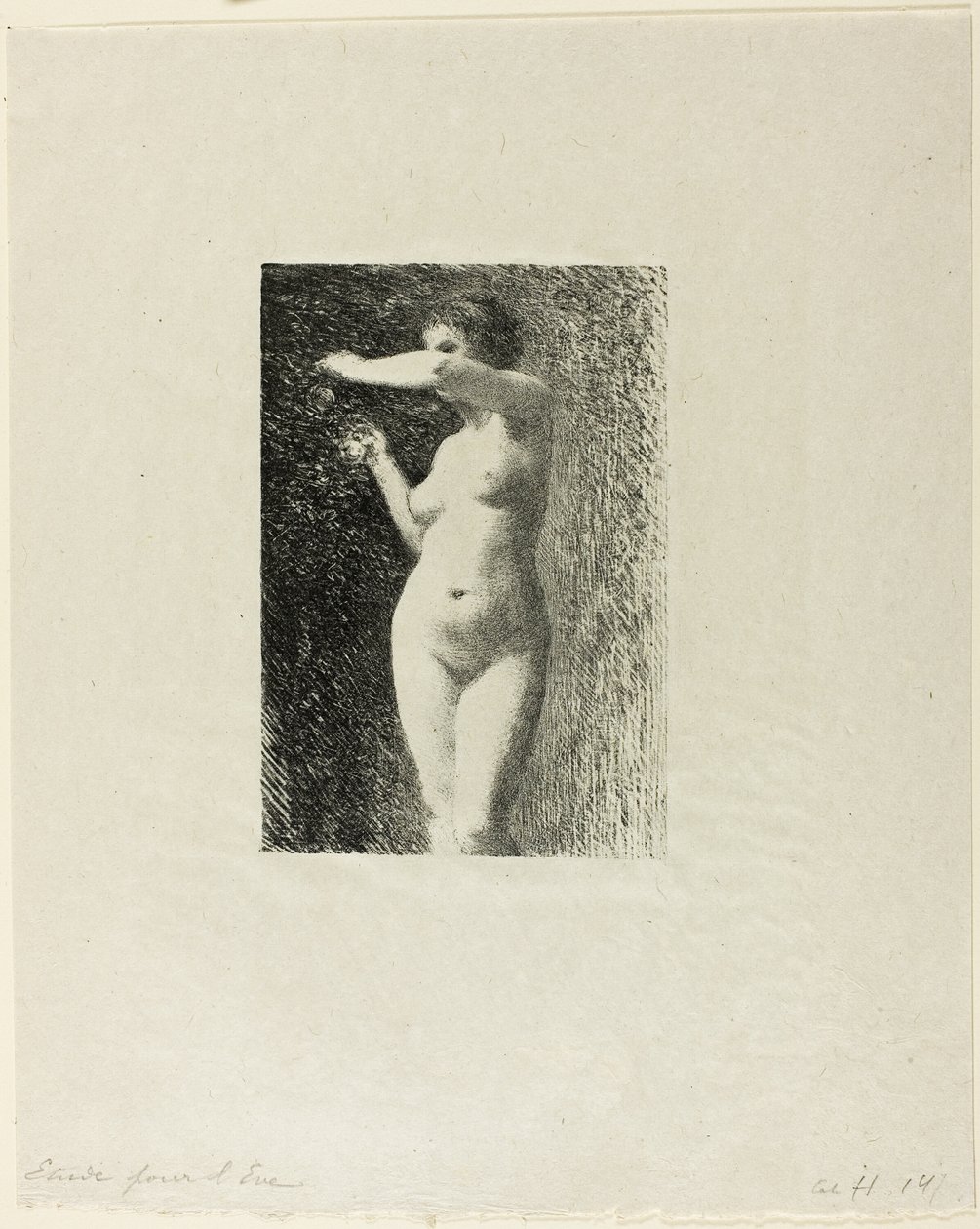 Étude pour Ève - Ignace Henri Jean Fantin Latour