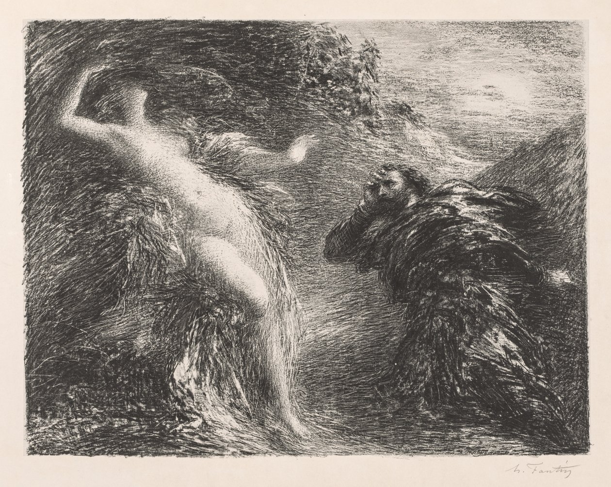 Manfred et Astarté - Ignace Henri Jean Fantin Latour