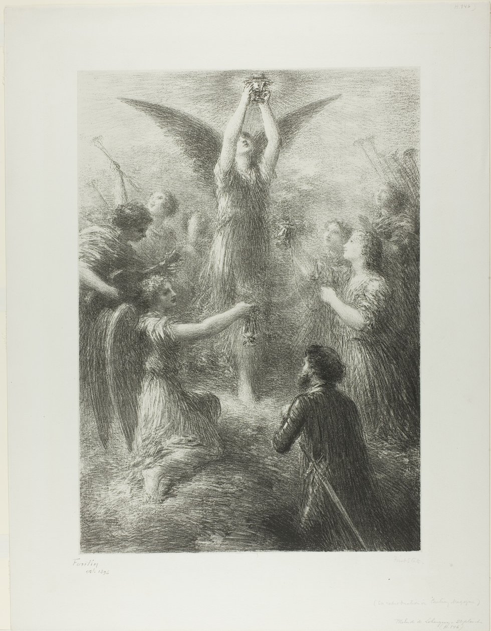 Prélude à Lohengrin, deuxième plaque - Ignace Henri Jean Fantin Latour