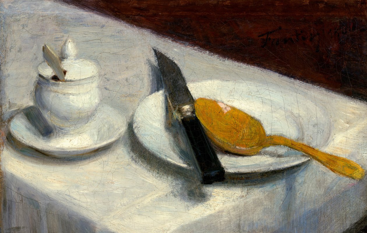 Nature morte avec pot de moutarde, 1860 - Ignace Henri Jean Fantin Latour