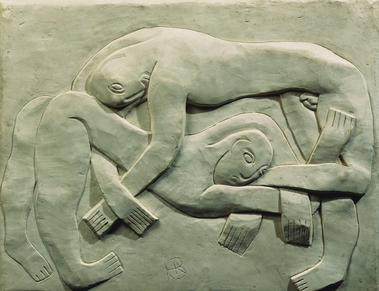 Les lutteurs - Henri Gaudier Brzeska