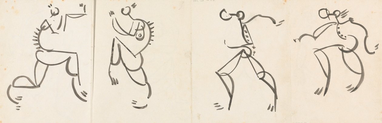 Frise de Quatre Figures Dansantes - Henri Gaudier Brzeska