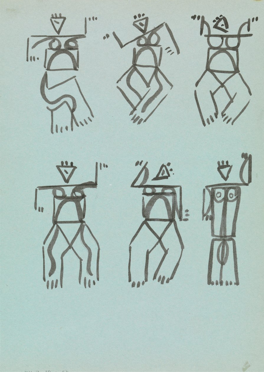 Six études de figures dansantes - Henri Gaudier Brzeska