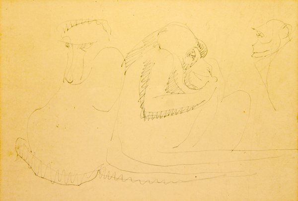 Trois singes - Henri Gaudier Brzeska