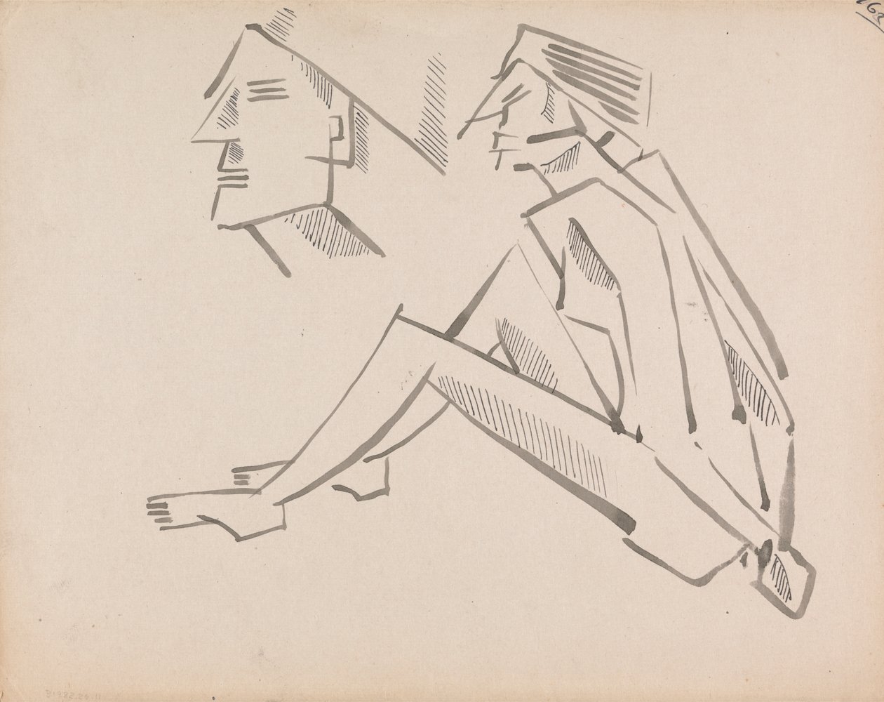Deux études de figures - Henri Gaudier Brzeska