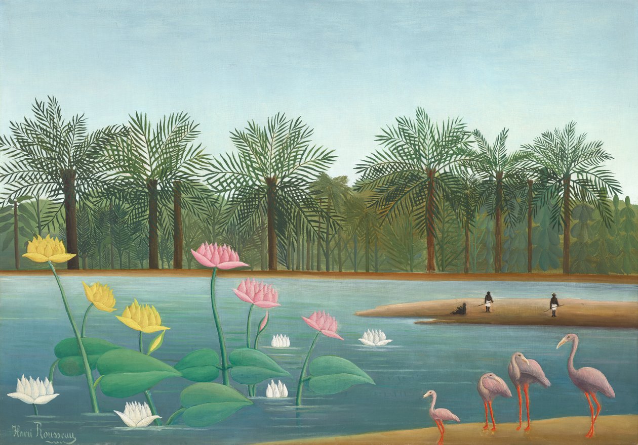 Flamants roses - Henri J.F. (1844 1910) Rousseau