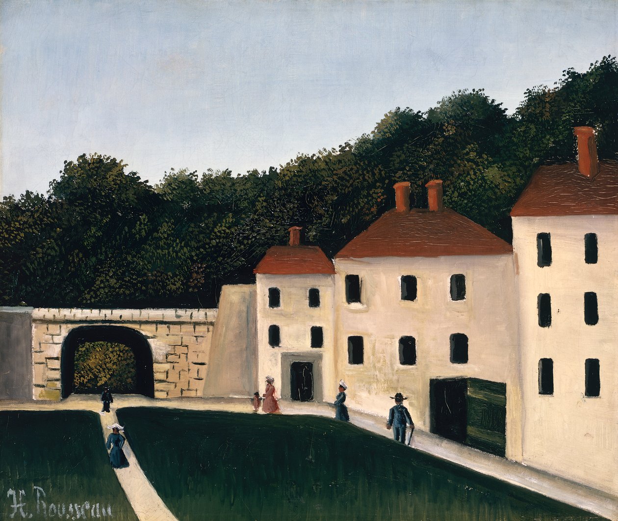 Promeneurs dans un parc - Henri J.F. Rousseau