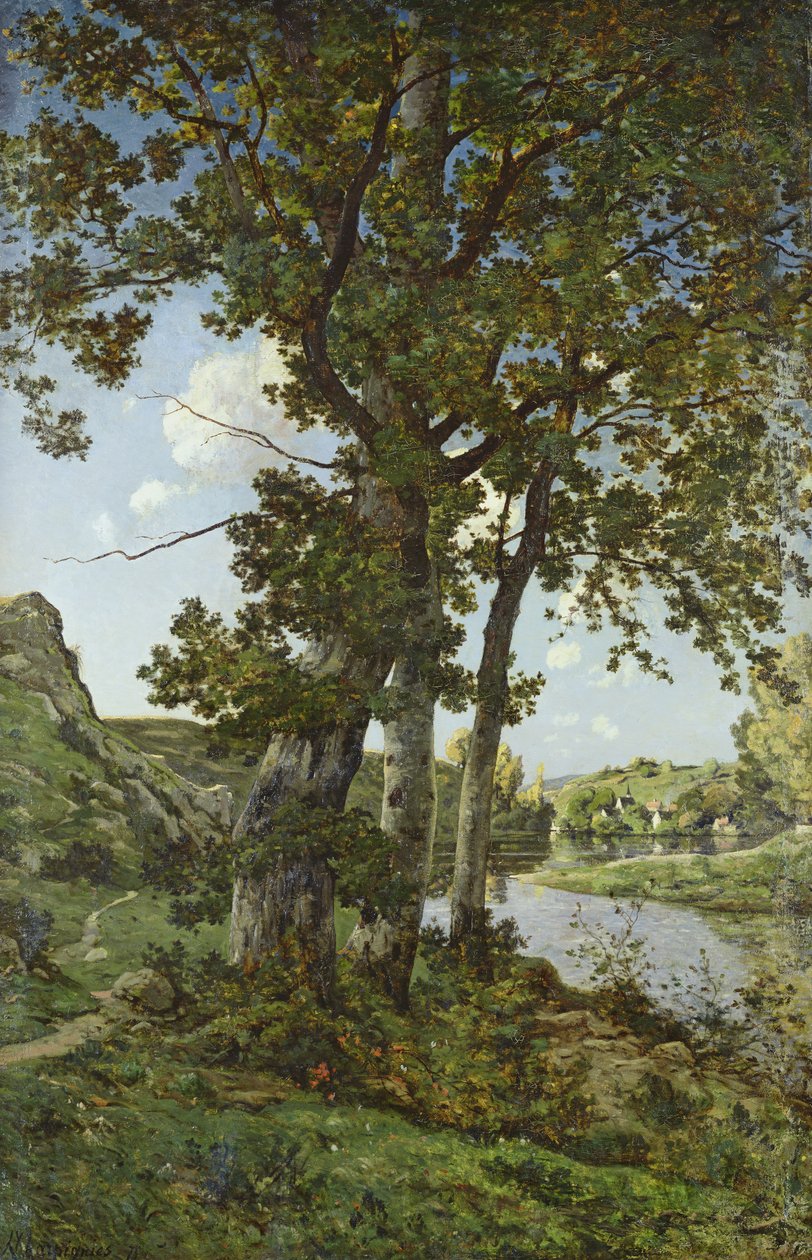 Les chênes de Château-Renard, 1875 - Henri Joseph Harpignies