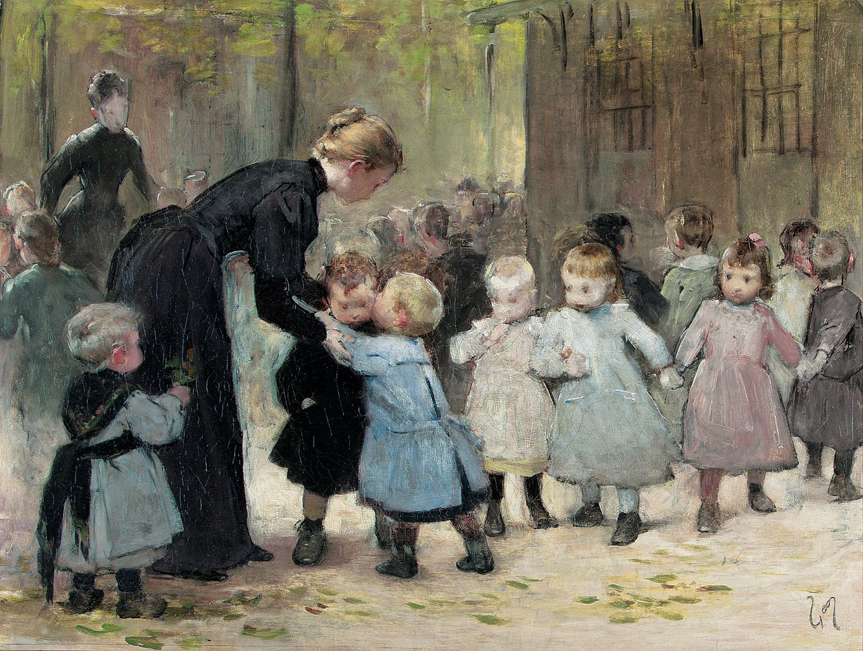 Dans la cour de récréation - Henri Jules Jean Geoffroy