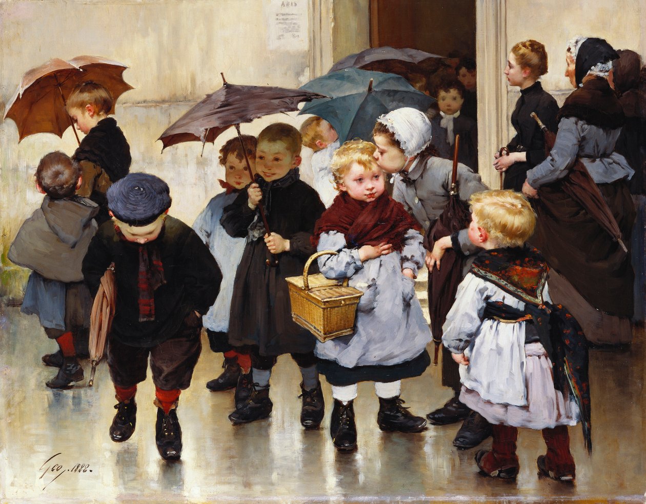 Sortie de classe, 1888 - Henri Jules Jean Geoffroy