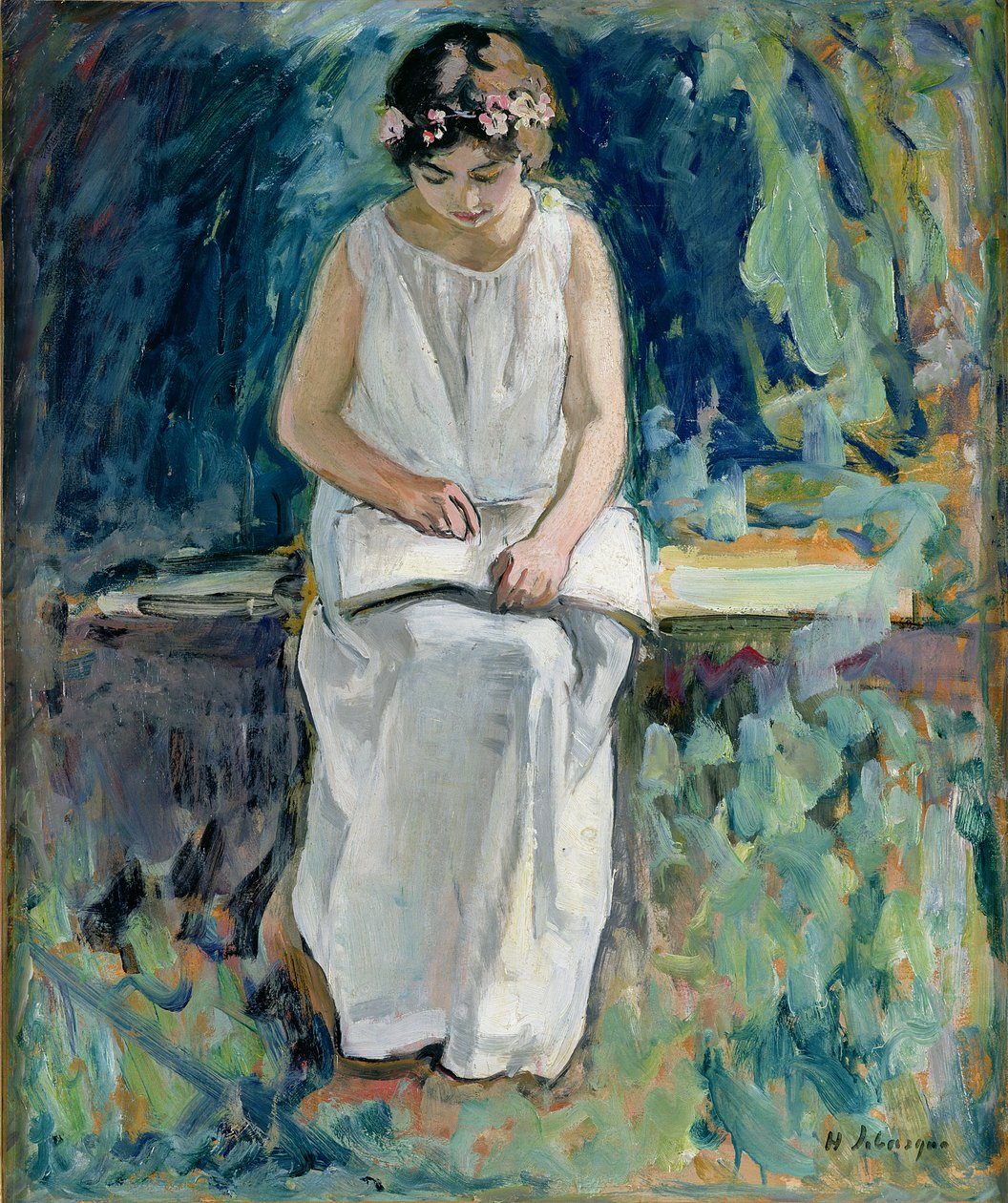 Fille lisant - Henri Lebasque
