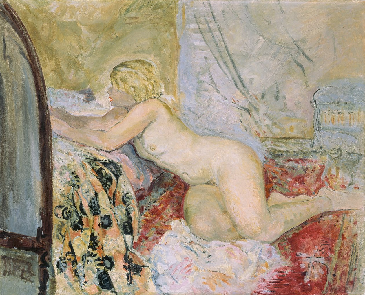 Nu allongé contre un lit - Henri Lebasque