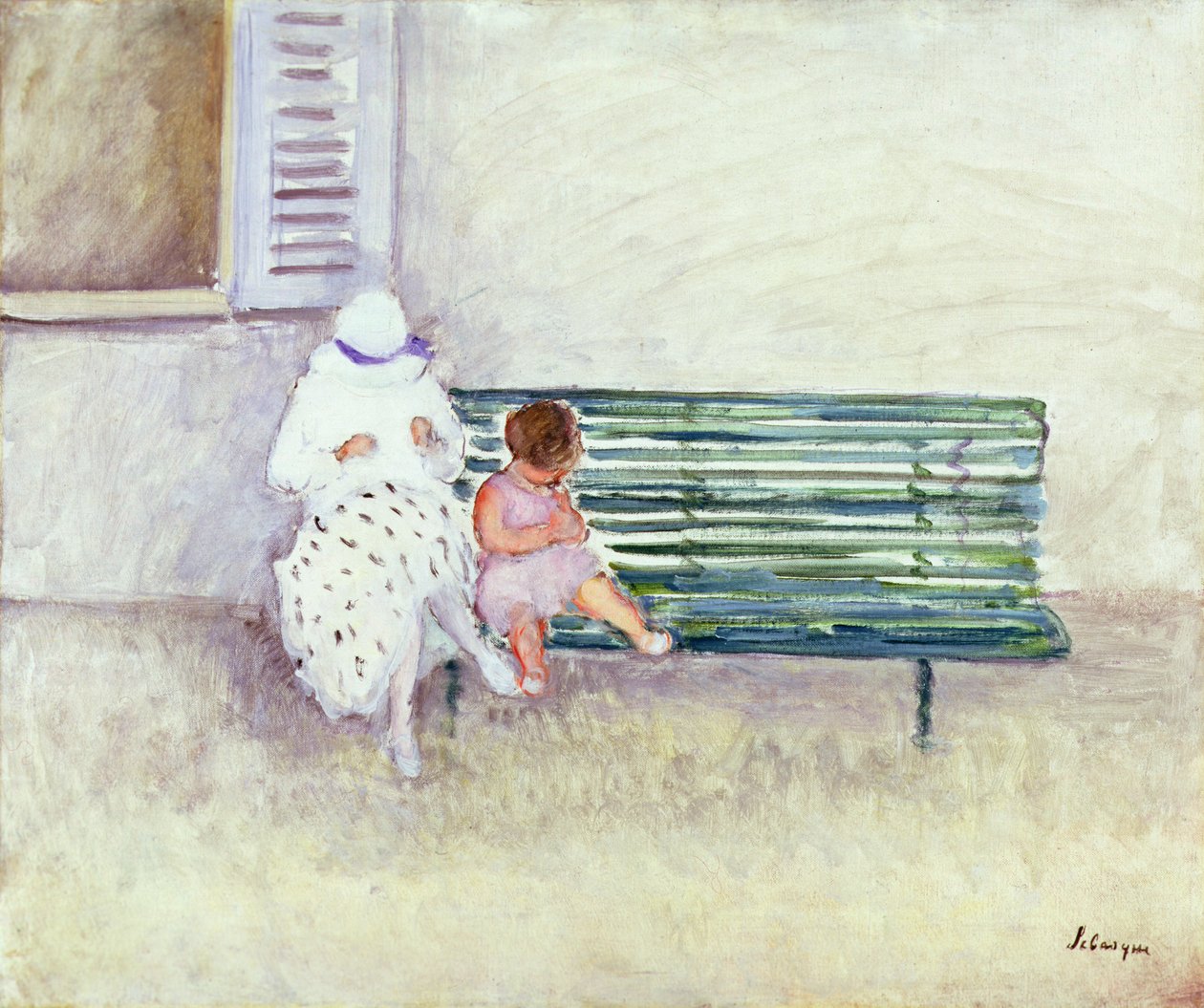 Sur le banc - Henri Lebasque