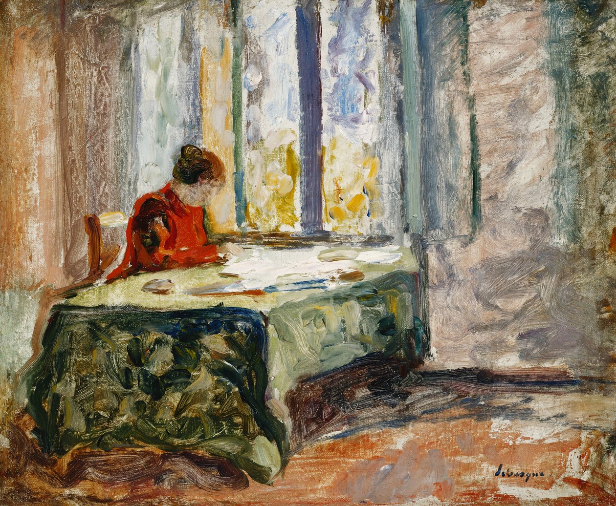 Femme cousant - Henri Lebasque