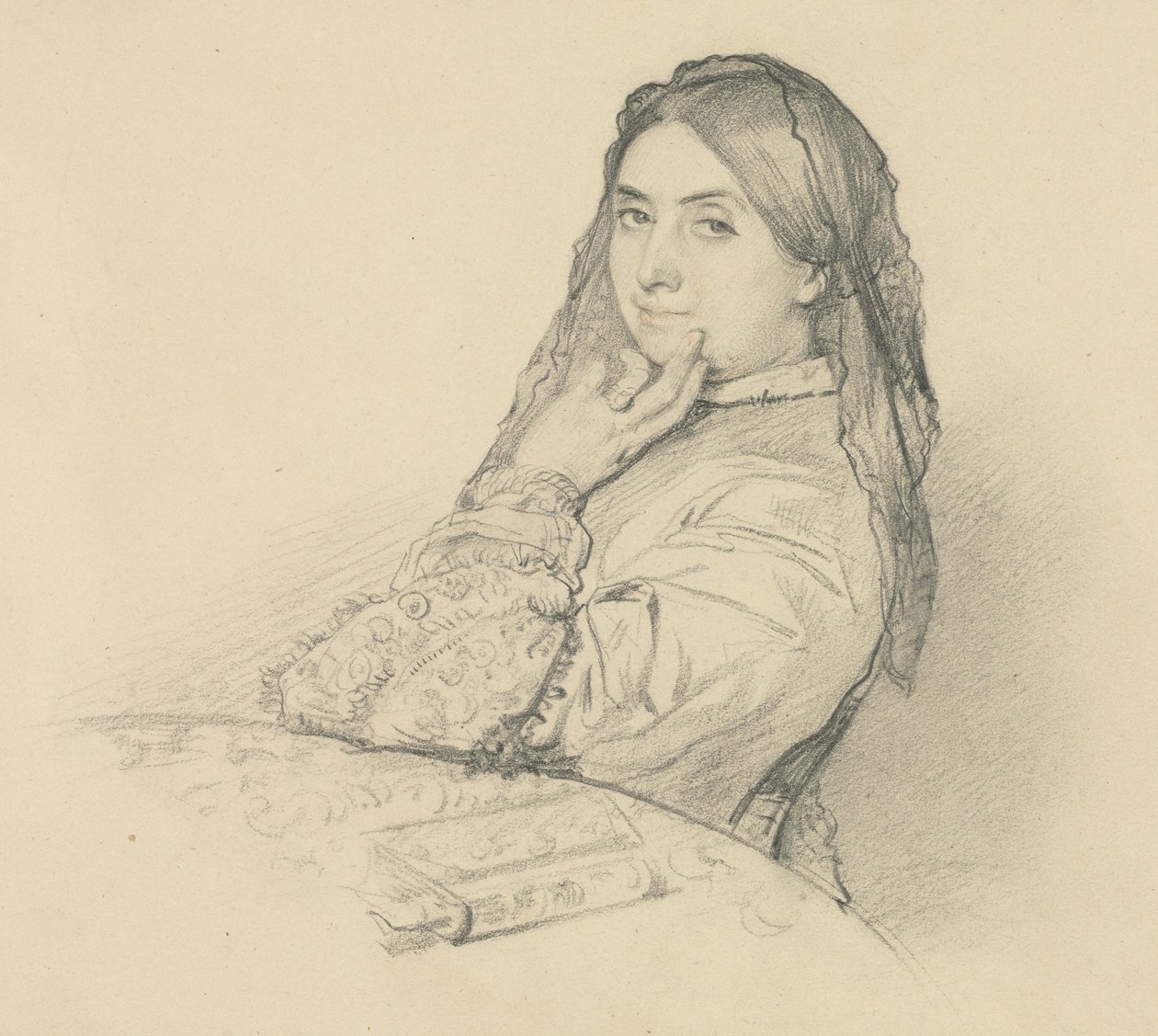 Portrait de sa mère - Henri Lehmann