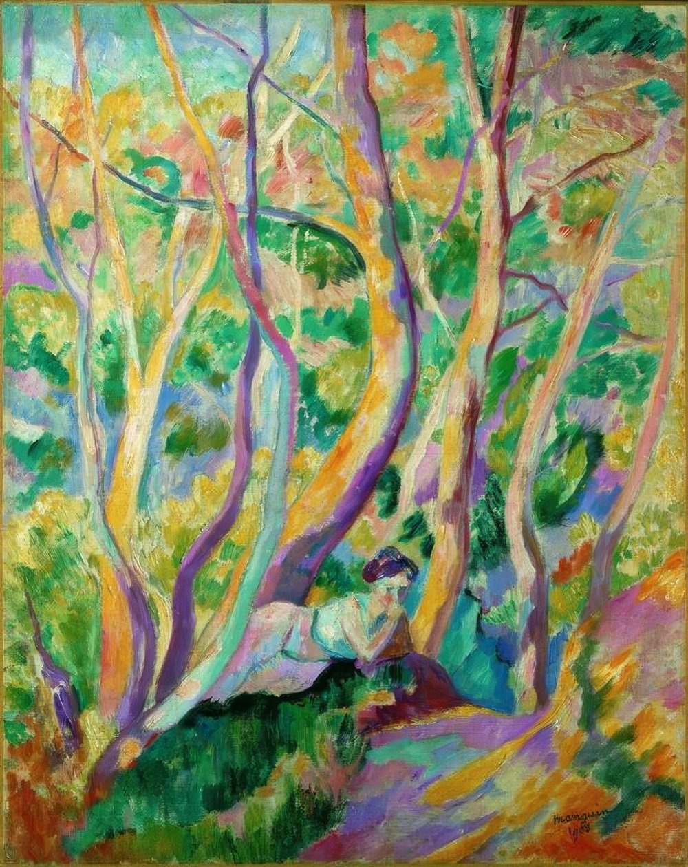 Femme dans la forêt - Henri Manguin