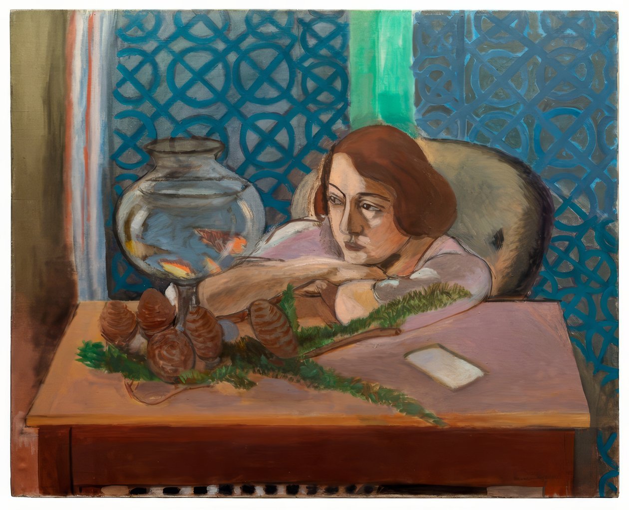Femme devant un aquarium - Henri Matisse