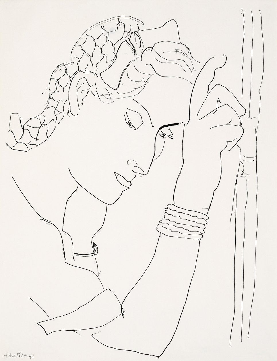 Tête de femme de profil - Henri Matisse
