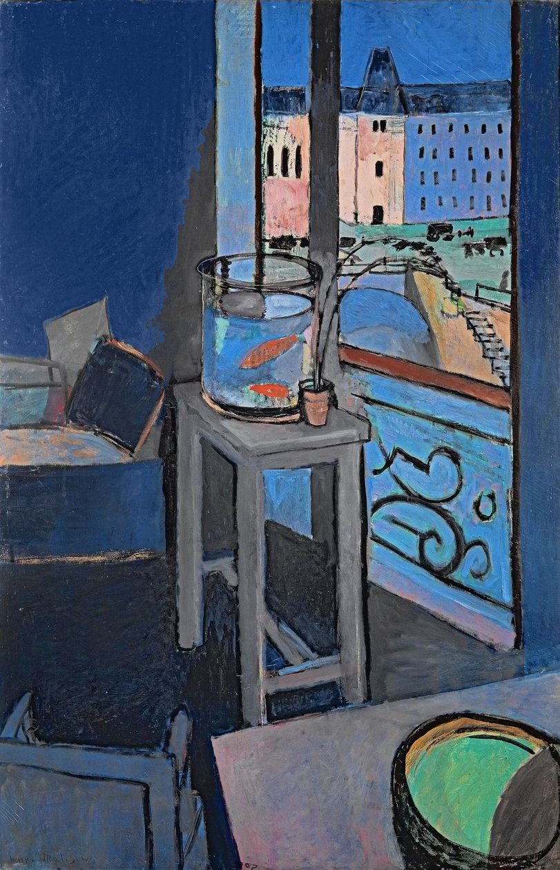Intérieur, Le bocal à poissons rouges - Henri Matisse