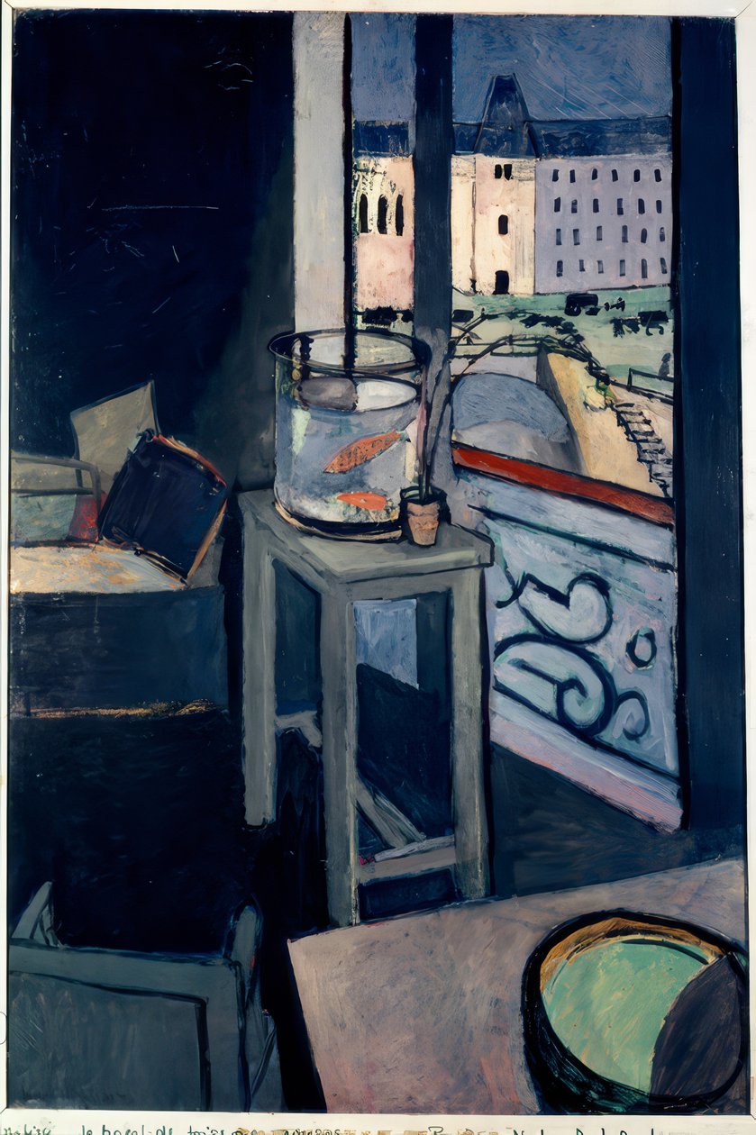 Intérieur, bocal de poissons rouges - Henri Matisse