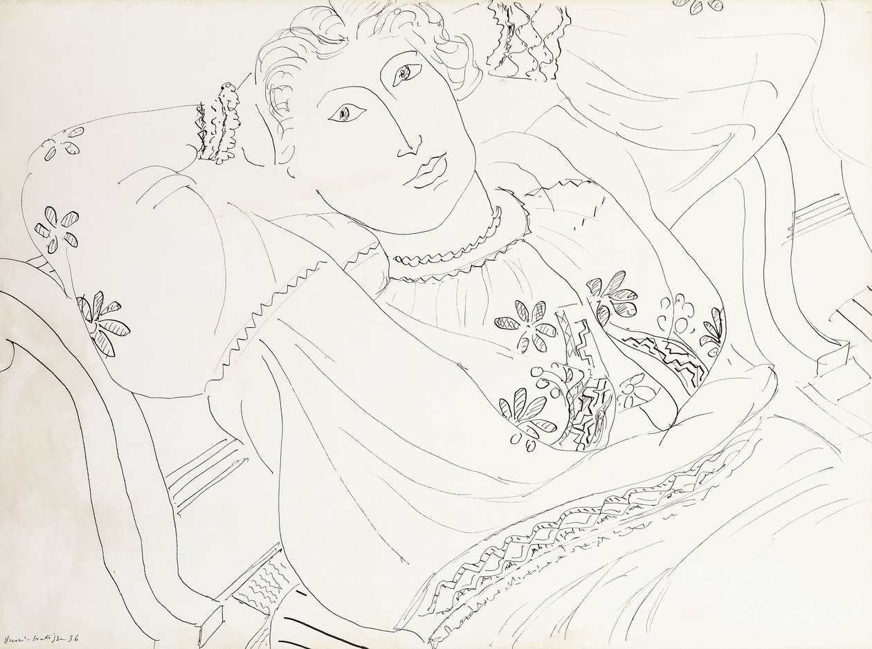 Lydia dans un chemisier roumain - Henri Matisse