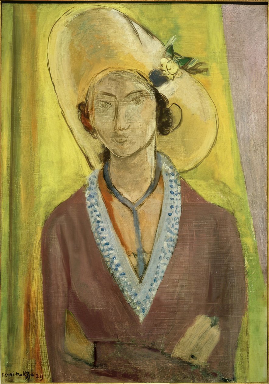 Mademoiselle L.L. Le chapeau jaune - Henri Matisse