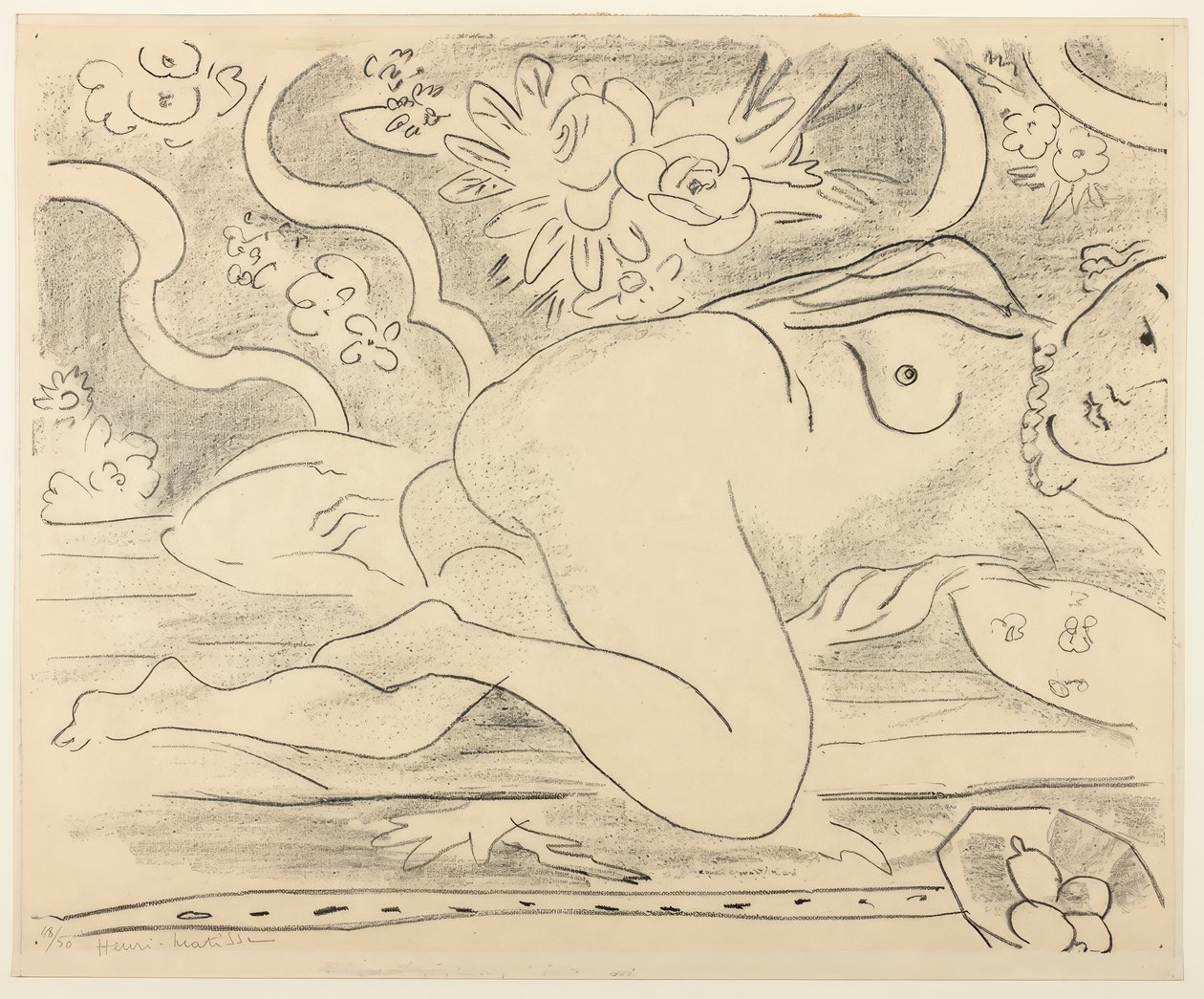 Nu couché avec une coupe de fruits - Henri Matisse