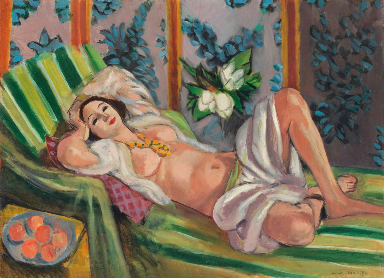 Odalisque couchée avec magnolias - Henri Matisse