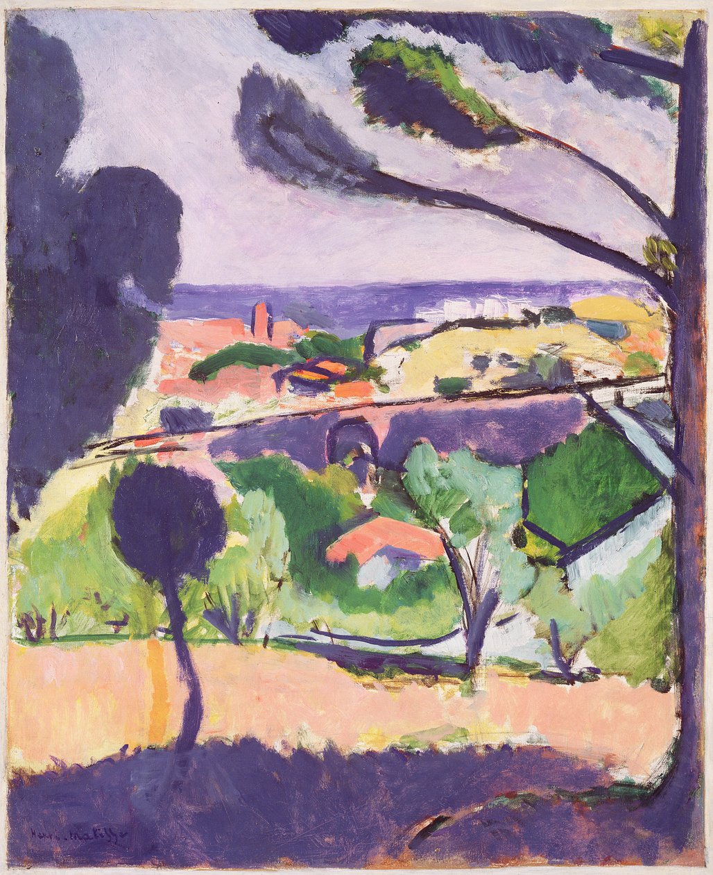 Vue sur Collioure et la mer - Henri Matisse