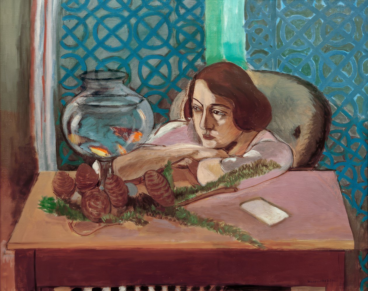 Femme devant un aquarium - Henri Matisse