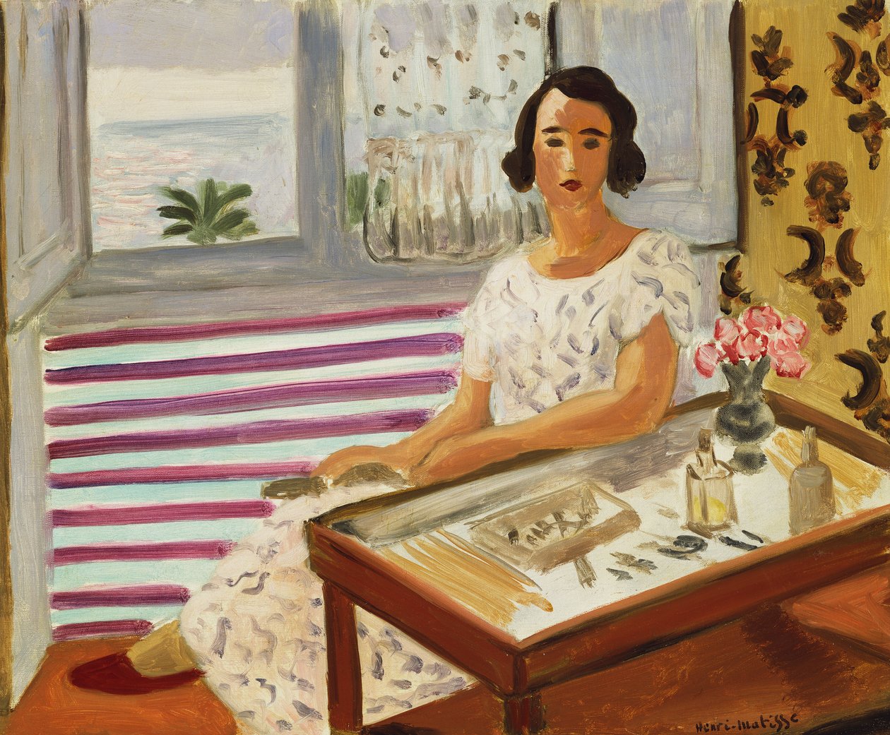 Femme assise à sa coiffeuse - Henri Matisse