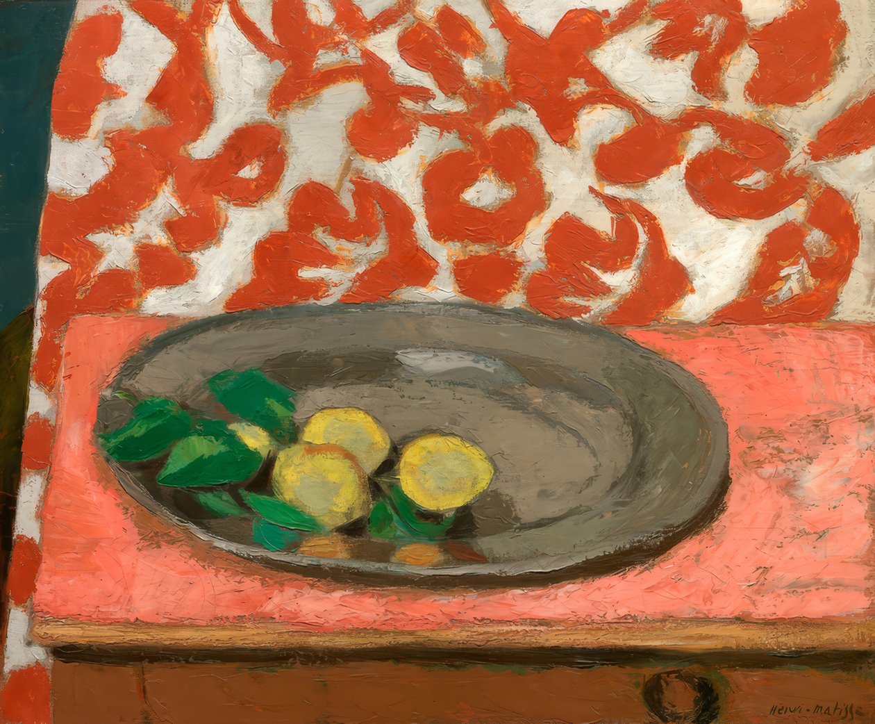 Citrons sur une assiette en étain - Henri Matisse