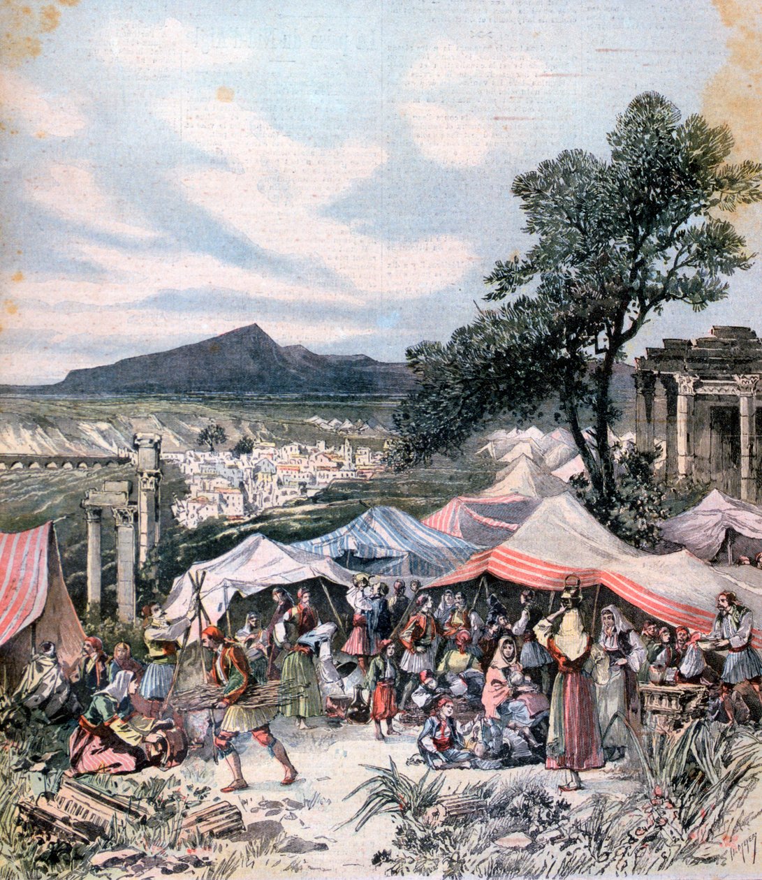 Tremblement de terre à Thèbes, 1893 - Henri Meyer
