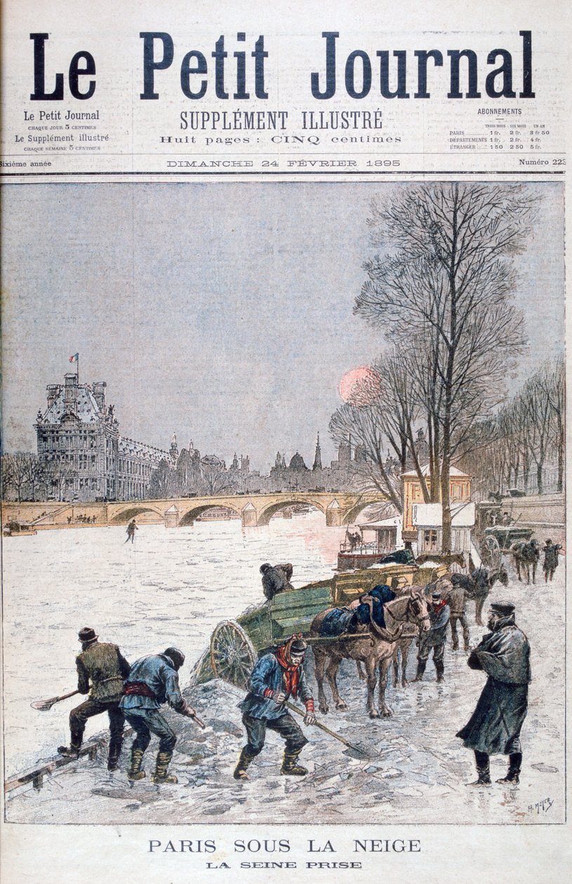 La Seine gelée, hiver, Paris, 1895 - Henri Meyer