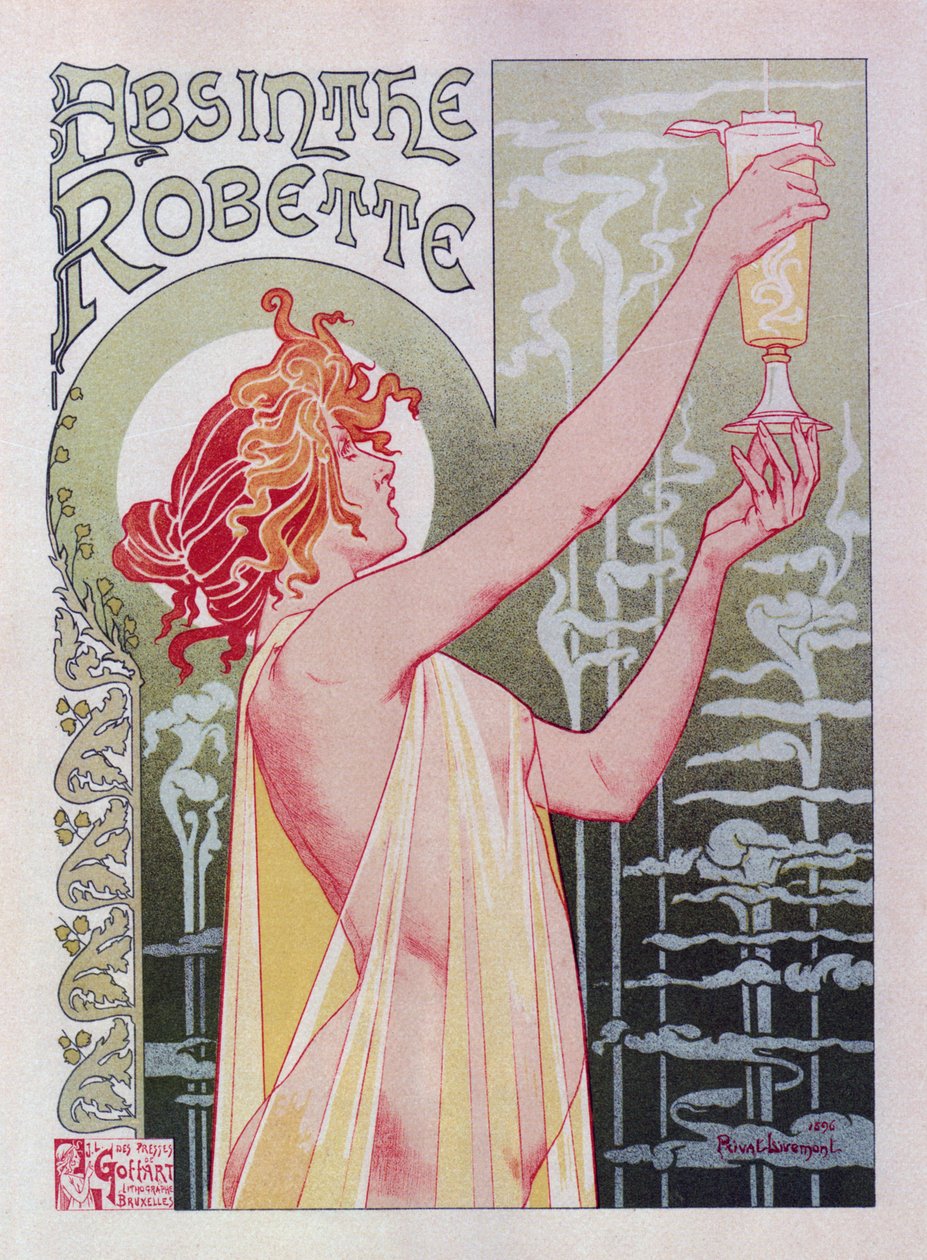 Affiche Absinthe Robette, 1896 - Henri Henri Antoine Théodore Livemont