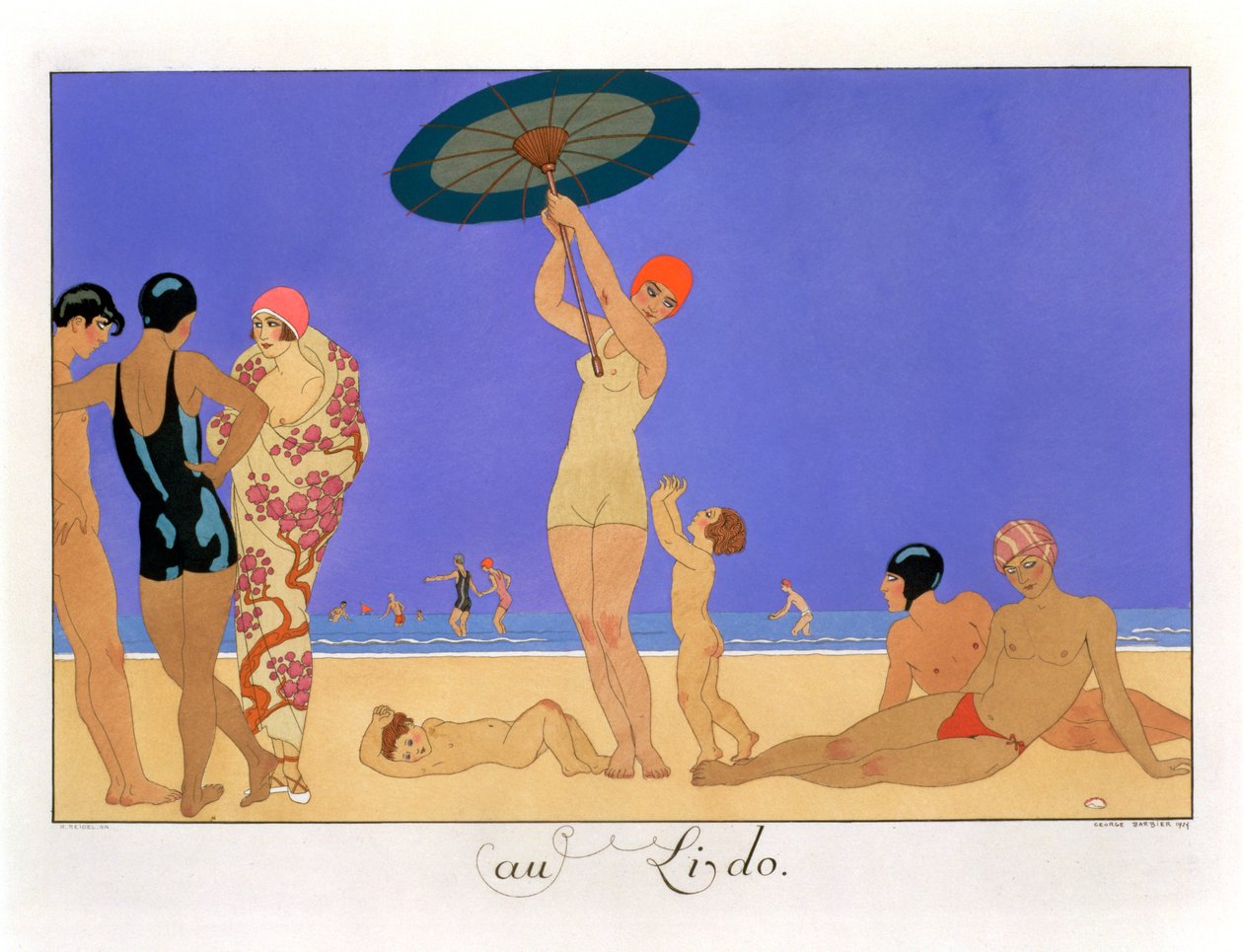 Au Lido, 1920 - Henri Reidel