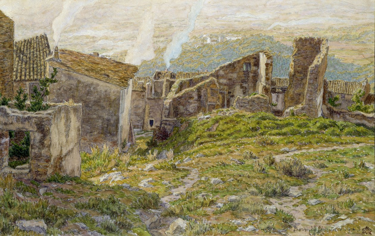 Vieux château de Bormes les Mimosas - Henri Rivière