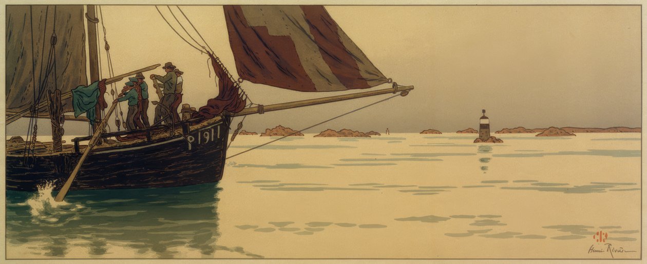 En mer calme - Henri Rivière