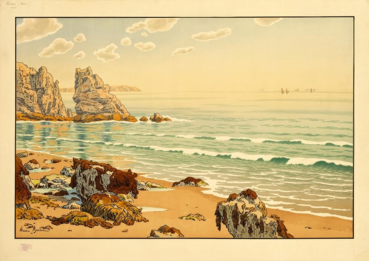 La Plage - Henri Rivière