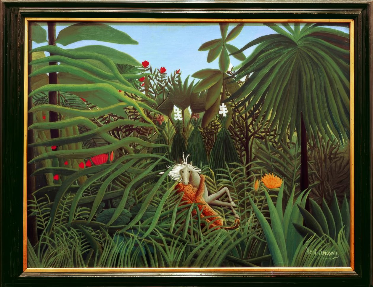 Cheval attaqué par un jaguar - Henri Rousseau