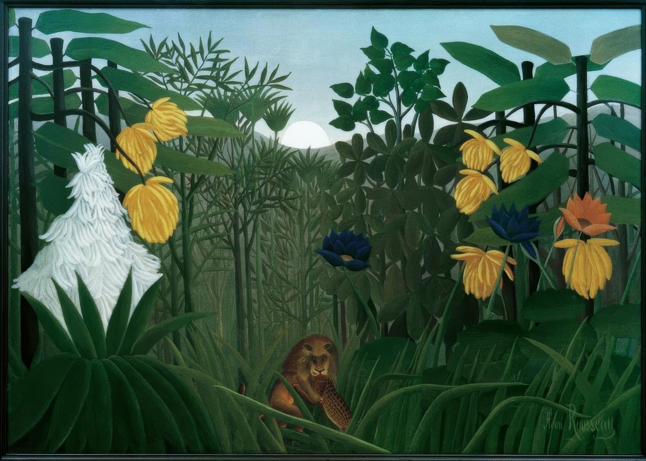 Le repas du lion - Henri Rousseau
