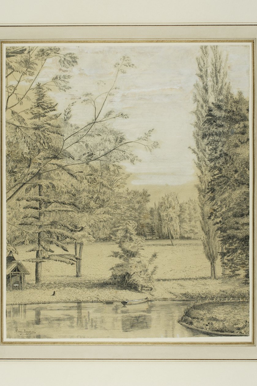 Paysage de rivière et de parc - Henri Rousseau