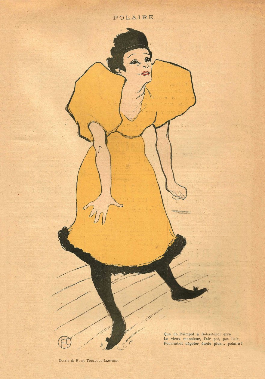Polaire, vers 1895 - Henri Toulouse Lautrec de