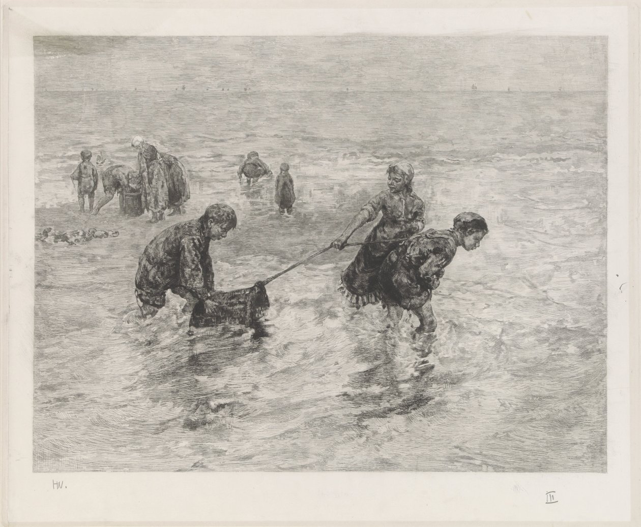 Enfants au bord de la mer - Henri Wouters