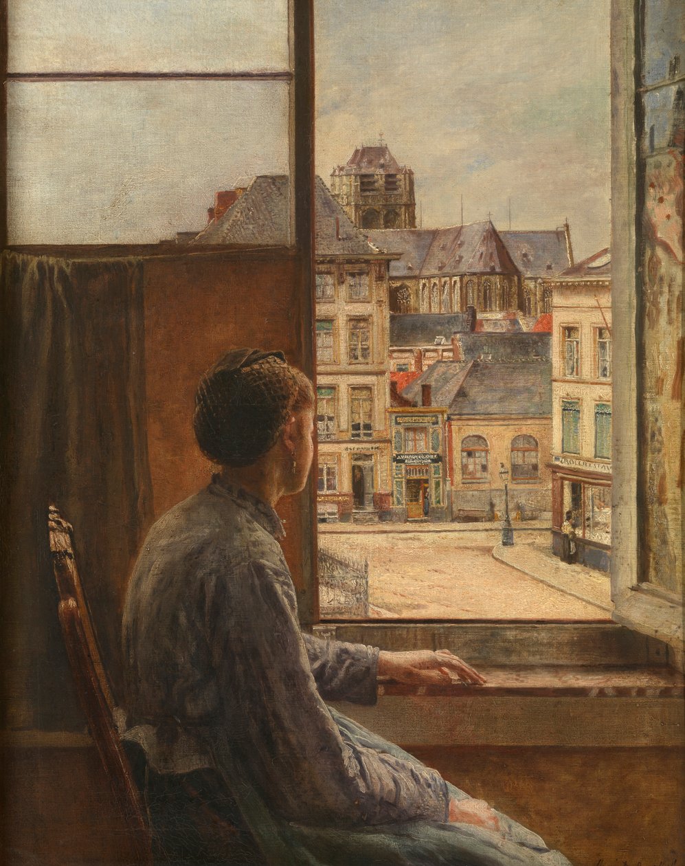 Place Teniers à Anvers - Henri de Braekeleer