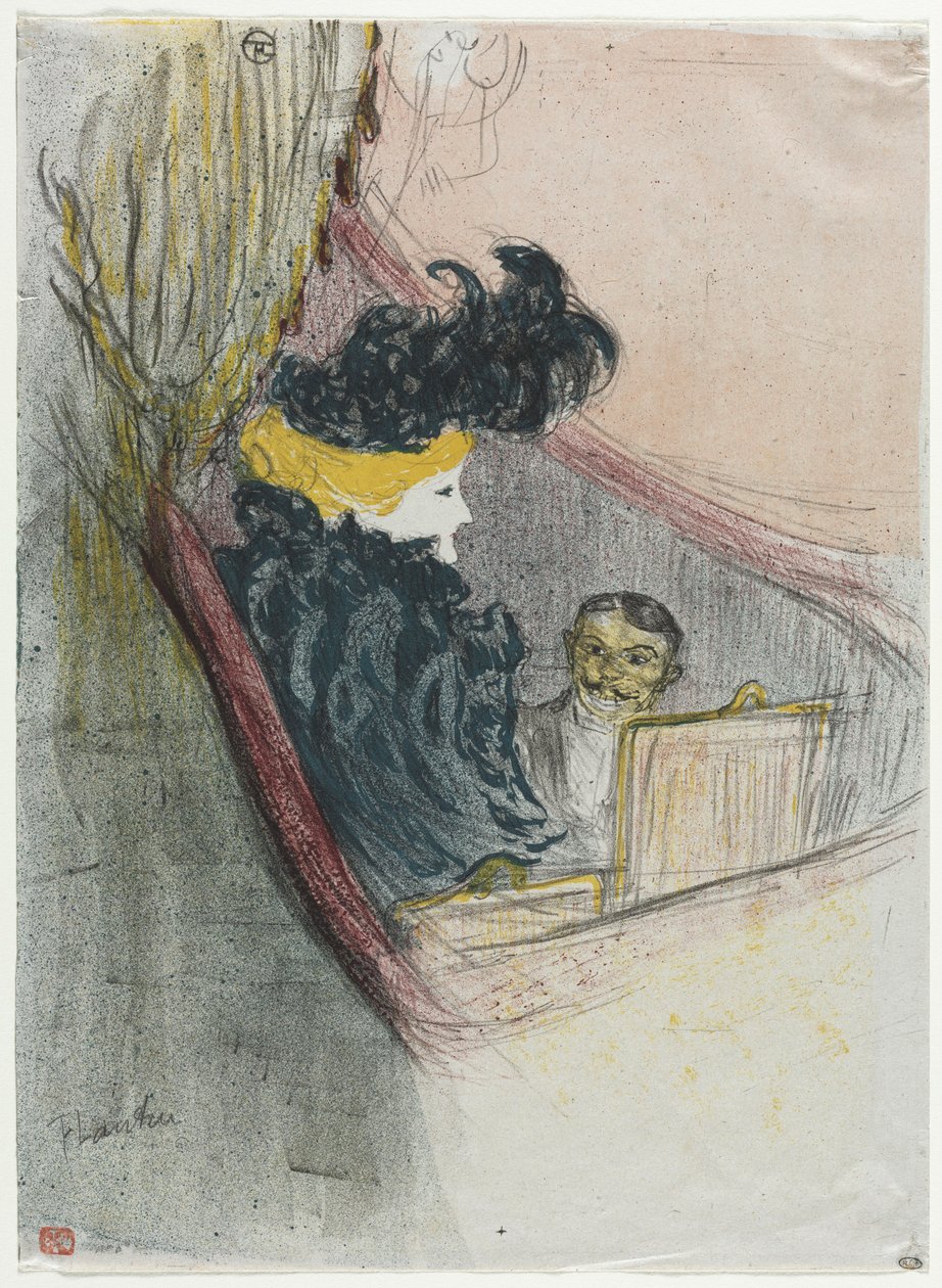 Une idylle princière, Clara Ward - Henri de Toulouse Lautrec