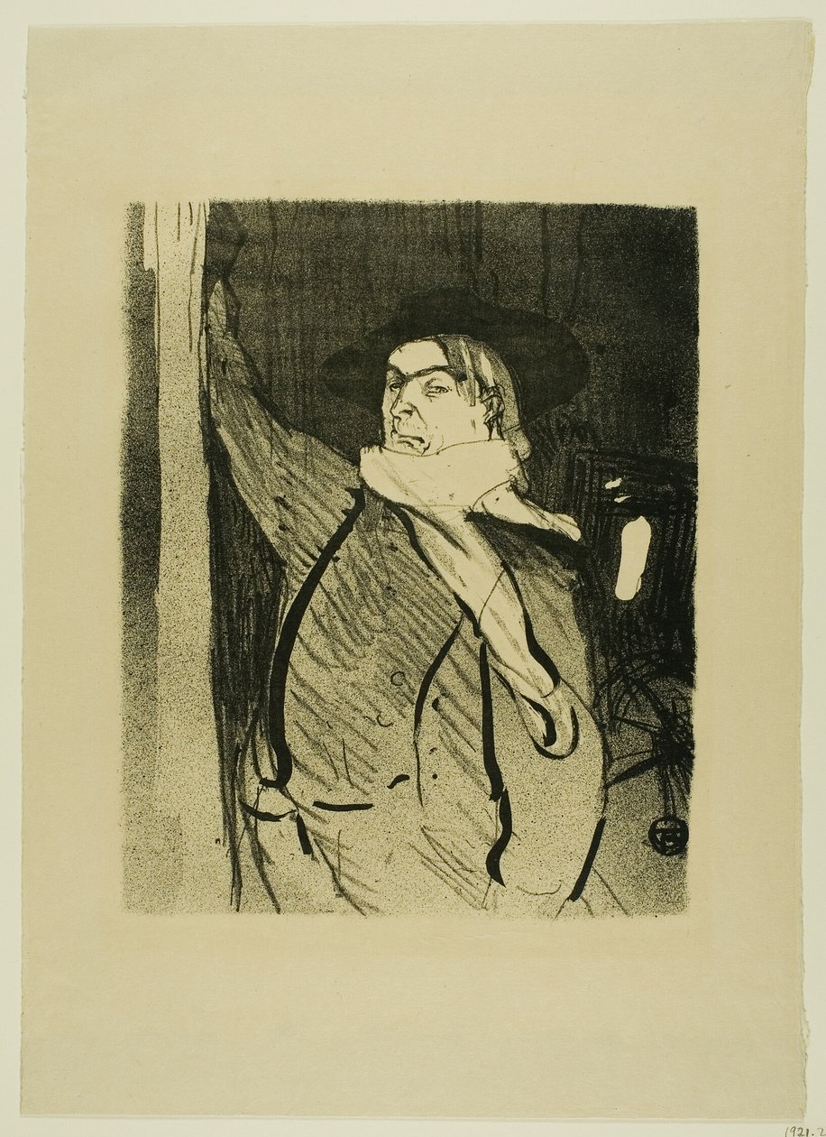 Aristide Bruant, from Le Café-Concert - Henri de Toulouse Lautrec