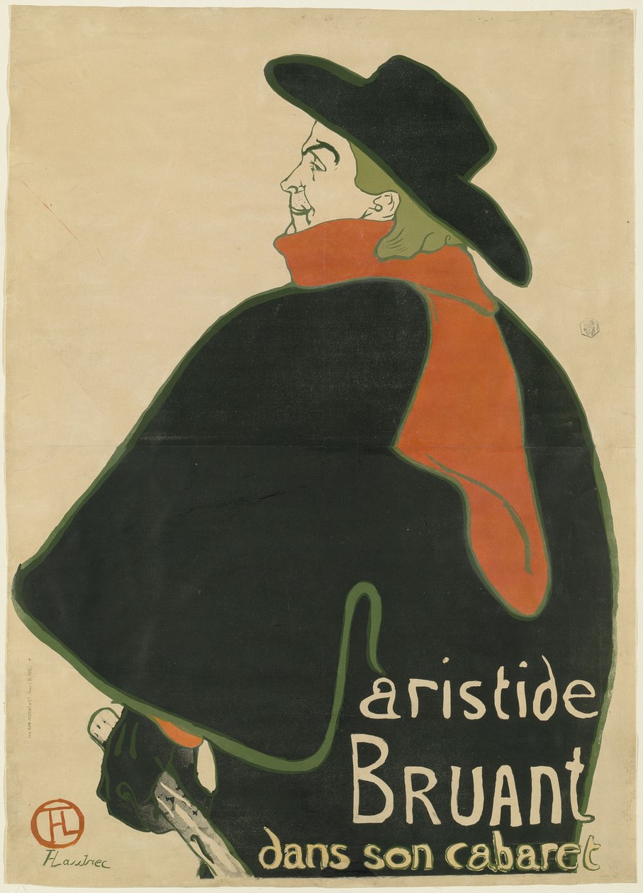 Aristide Bruant, dans son cabaret - Henri de Toulouse Lautrec