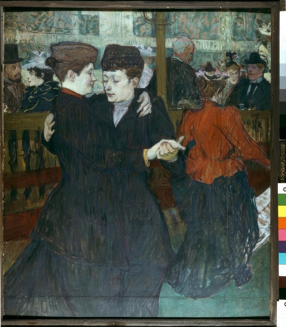 Au Moulin-Rouge. Les deux danseuses - Henri de Toulouse Lautrec