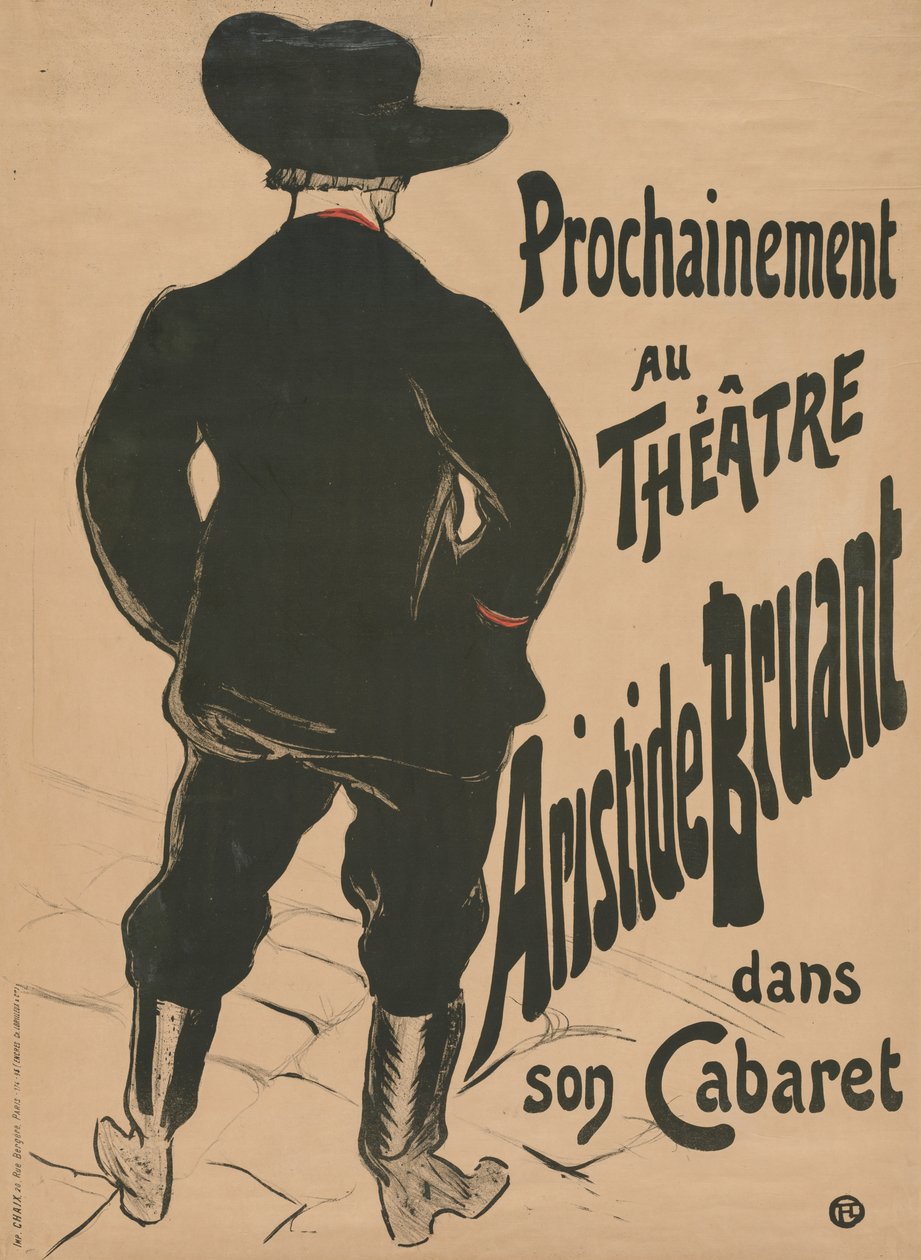 Bruant au Mirliton - Henri de Toulouse Lautrec